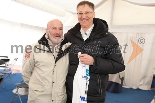 dr. Igor Lukšič, minister za šolstvo in šport in Vinko Grašič, organizator