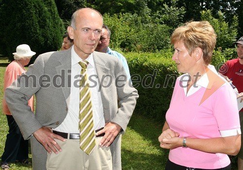 Janez Drnovšek, predsednik Republike Slovenije in Irena Majcen, županja Slovenske Bistrice