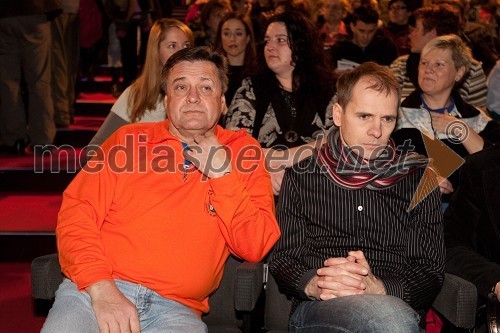 Zoran Jankovič, župan Mestne občine Ljubljana in dr. Uroš Grilc, načelnik za kulturo mestne občine Ljubljana