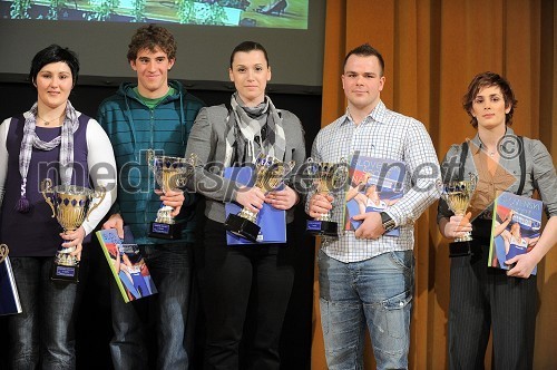 Lucija Polavder, judoistka in športnica leta 2010 mesta Celje, 	Simon Brus, Kajak kanu klub Celje, Barbara Fidel, Kegljaški klub Celje, Benjamin Lah, ju jitsu borec in Vlora Bedžeti, judoistka