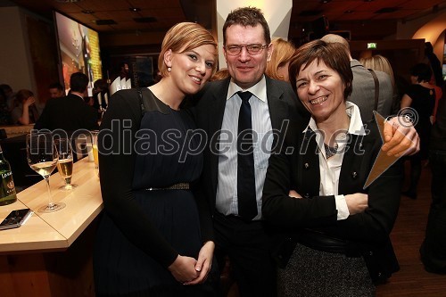 Sara Sorger, Jernej Cimperšek in Zorica Bukinac Cimperšek