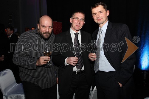 Zenel Batagelj, Valicon, Tomaž Arh, strokovni direktor Effie 2010 in mag. Simon Furlan, direktor Sektorja za marketing Telekom Slovenije