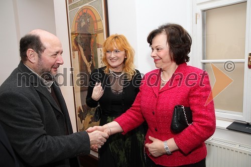 Dr. Janez Balažic, Pedagoška fakulteta UM, Judita Krivec Dragan, Ministrstvo za kulturo RS in Barbara Miklič Türk, soproga predsednika Republike Slovenije