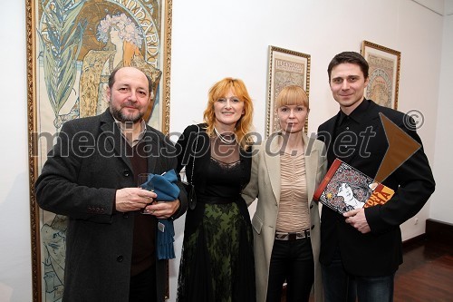 Dr. Janez Balažic, Pedagoška fakulteta UM, Judita Krivec Dragan, Ministrstvo za kulturo RS, Tanja Šimonka, direktorica Zavoda za kulturo in promocijo Lendava in Dubravko Baumgartner, Galerija-Muzej Lendava