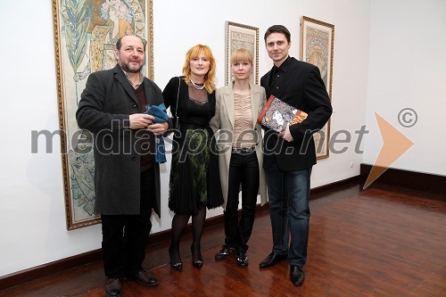 Dr. Janez Balažic, Pedagoška fakulteta UM, Judita Krivec Dragan, Ministrstvo za kulturo RS, Tanja Šimonka, direktorica Zavoda za kulturo in promocijo Lendava in Dubravko Baumgartner, Galerija-Muzej Lendava