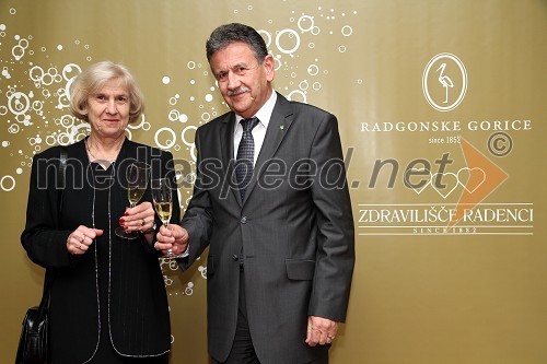 Anton Kampuš, župan Občine Gornja Radgona in soproga Marija 	