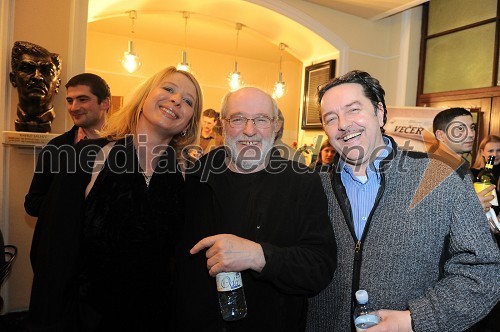 Tatjana Doma, dramaturginja SLG Celje, Janez Hočevar - Rifle, igralec in Renato Jenček, igralec SLG Celje