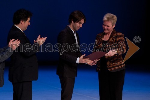 Mitja Bervar, direktor Opera in Balet Ljubljana, Edward Clug, umetniški vodja SNG Maribor in 	Bojana Hinteregger, predsednica žirije