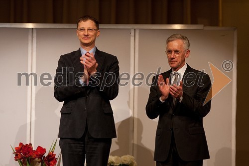 Dr. Igor Lukšič, minister za šolstvo in šport in Drago Šulek, predsednik Plesne zveze Slovenije