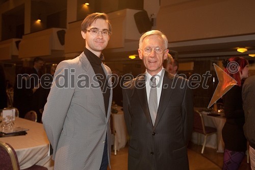 Bor Sojar Voglar, plesni učitelj in Drago Šulek, predsednik Plesne zveze Slovenije