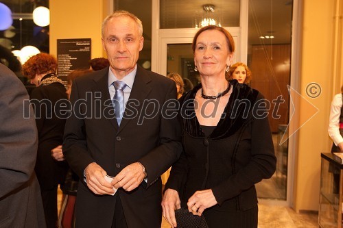 Barbara Brezigar, generalna državna tožilka in soprog Bogoslav Brezigar