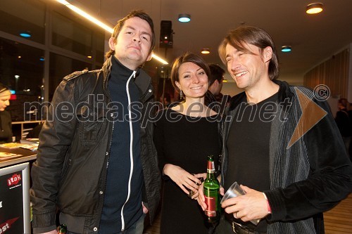 James Hampson, British Council, Maja Petrovič Šteger in Aleš Šteger