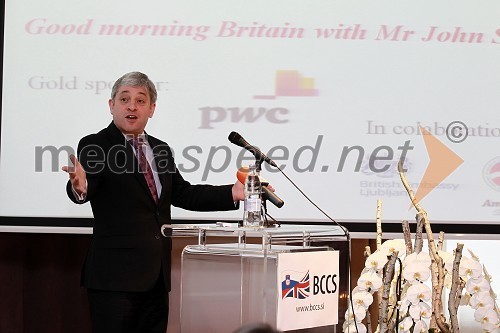 John Bercow, predsednik spodnjega doma britanskega parlamenta