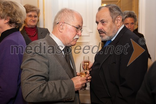 dr. Boštjan Žekš, minister za Slovence v zamejstvu in dr. Ernest Petrič, predsednik ustavnega sodišča