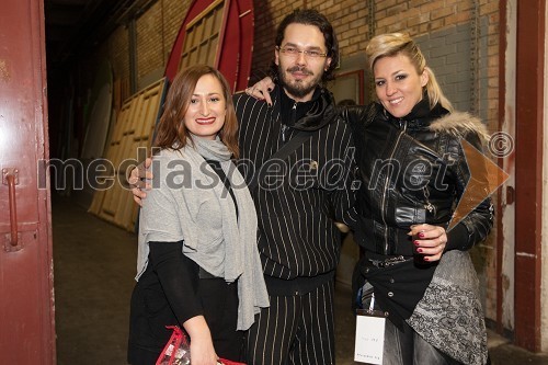 Maja Šušnjara, vizažistka, Damjan Levec - Emperatrizz in Eva Breznikar, Hangar P.R.