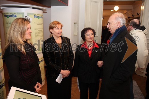 Alenka Starman in Vesna Gotovina, avtorici razstave, dr. Slavica Tovšak, direktorica Pokrajinskega arhiva Maribor ter Janez Ujčič, podžupan Mestne občine Maribor