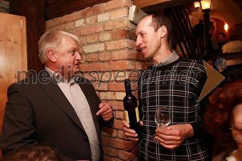 Tomaž Blatnik, lastnik pekarne Blatnik in Alojz Gaube, vinar