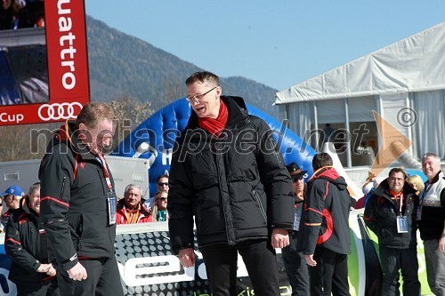 Metod Dragonja, predsednik organizacijskega odbora pokala Vitranc in dr. Igor Lukšič, minister za šolstvo in šport