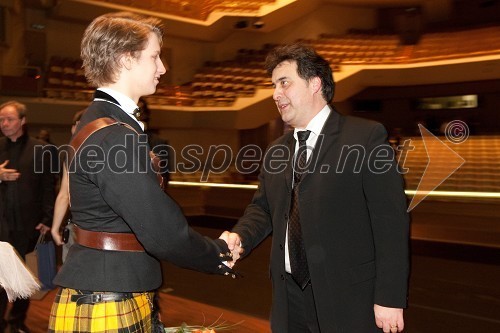 	Lucas Jerkander, baletnik in Mitja Bervar, direktor Opera in Balet Ljubljana