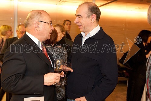 Mitja Rotovnik, direktor Cankarjevega doma in Irek Mukhamedov, umetniški vodja SNG opera in balet Ljubljana