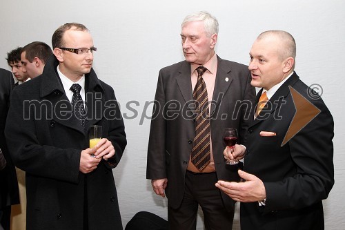 Mag. Radovan Žerjav, predsednik stranke SLS, Josip Friščić, predsednik Hrvaške kmečke stranke in Franc Kangler, župan Mestne občine Maribor