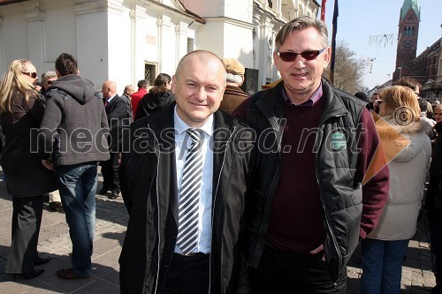 Franc Kangler, župan Mestne občine Maribor in Branko Uvodić, urednik ter voditelj oddaje Po lepi naši