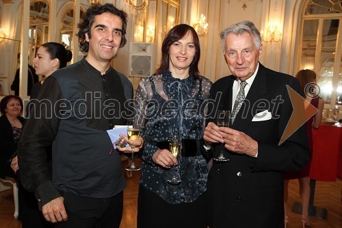 Pier Francesco Maestrini, režiser, Majda Pintar in Demeter Bitenc, igralec 
