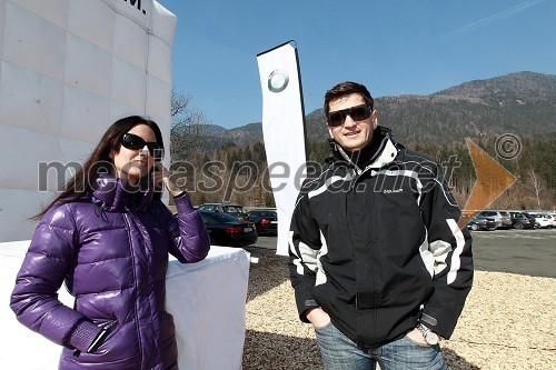 Mateja Janežič, novinarka in Zoran Grbič, Diners Club Slovenija