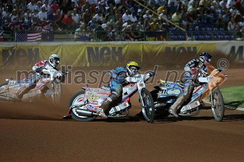 Piotr Protasiewicz (Poljska), Greg Hancock (ZDA), Bjarne Pedersen (Danska) in Jaroslaw Hampel (Poljska)