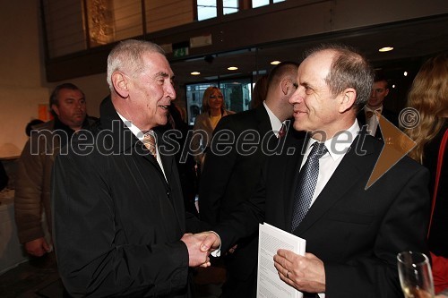 Aleš Čerin, podžupan Ljubljane in dr. Ivan Svetlik, minister za delo, družino in socialne zadeve