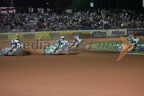 Andreas Jonsson (Švedska), Antonio Lindbaeck (Švedska), Scott Nicholls (VBR) in Leigh Adams (Avstralija)