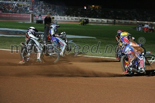 Lee Richardson (VBR), Matej Žagar (Slovenija), Scott Nicholls (VBR) in Piotr Protasiewicz (Poljska)