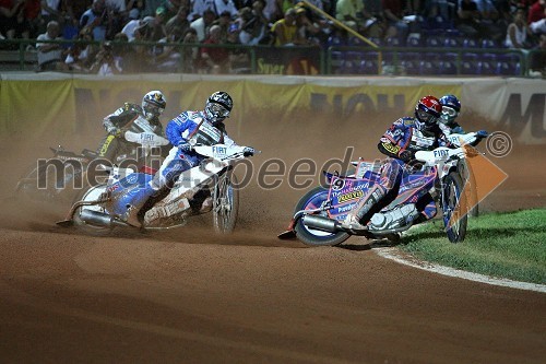 Mattia Carpanese (Italija), Nicki Pedersen (Danska), Greg Hancock (ZDA) in Scott Nicholls (VBR)