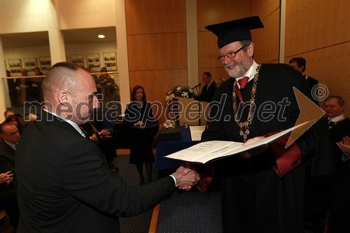 Dr. Anže Rode, Fakulteta za logistiko Univerze v Mariboru in prof. dr. Ivan Rozman, rektor Univerze v Mariboru
	