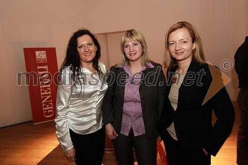 Sanja Petrovič, Ksenija Hudomalj in Urša Gašperšič, Simobil