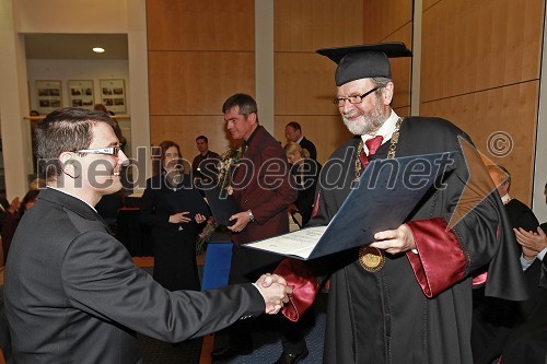 Dr. Vojko Berce, Medicinska fakulteta Univerze v Mariboru in prof. dr. Ivan Rozman, rektor Univerze v Mariboru