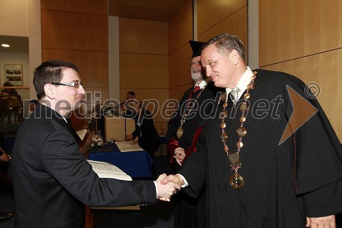 Dr. Vojko Berce, Medicinska fakulteta Univerze v Mariboru in prof. dr. Ivan Krajnc, dekan Medicinske fakultete Univerze v Mariboru