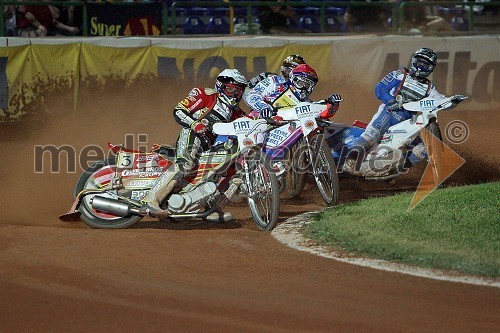 Leigh Adams (Avstralija), Jason Crump (Avstralija), Bjarne Pedersen (Danska) in Nicki Pedersen (Danska)