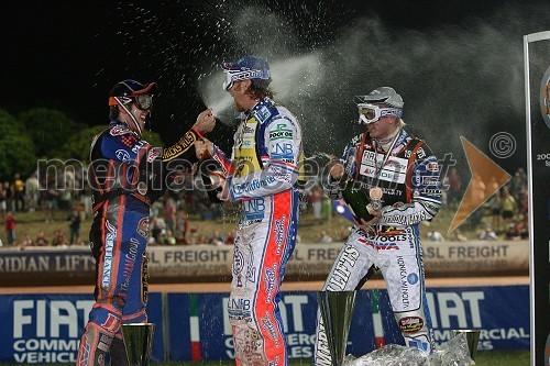 prvo uvrščeni na VN Italije, 2.mesto Scott Nicholls (VBR), 1.mesto Jason Crump (Avstralija) in 3.mesto Hans Andersen (Danska)