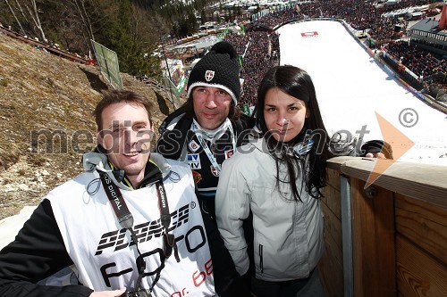 Dejan Batista, K4K, Primož Peterka, smučarski skakalec in žena Renata Peterka