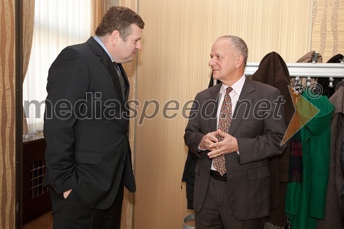 Tomaž Lovše, predsednik Ameriške gospodarske zbornice AmCham, Joseph A. Mussomeli, veleposlanik ZDA v Sloveniji
