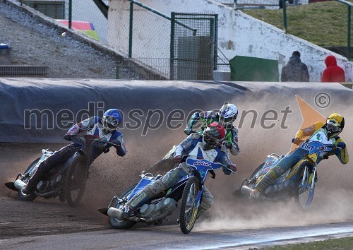 Jan Holub (Češka), Matic Voldrih (Slovenija), Michal Dudek (Češka) in Beno Lipnik (Slovenija)