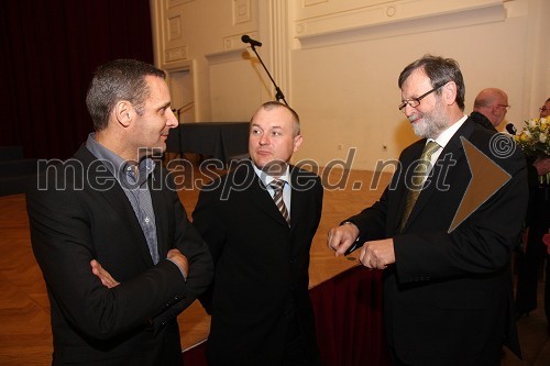 Danilo Rošker, direktor SNG Maribor, Franc Kangler, župan Mestne občine Maribor in prof. dr. Ivan Rozman, rektor Univerze v Mariboru