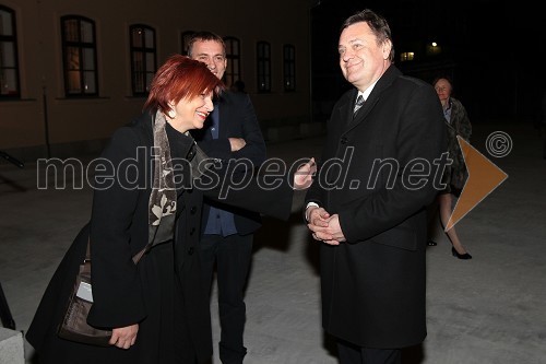 Majda Širca, ministrica za kulturo in Zoran Janković, župan Mestne občine Ljubljana