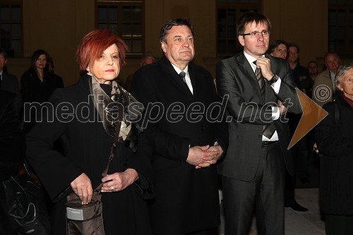 Majda Širca, ministrica za kulturo, Zoran Janković, župan Mestne občine Ljubljana in Jani Möderndorfer, podžupan Mestne občine Ljubljana