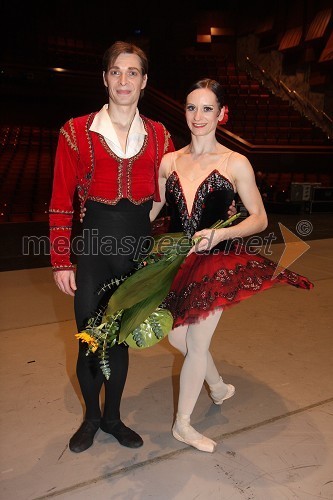 Anton Bogov in Alenka Ribič Laufer, baletnika