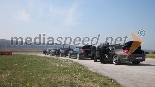 Testna vožnja BMW serije 6 cabrio na letališču Portorož