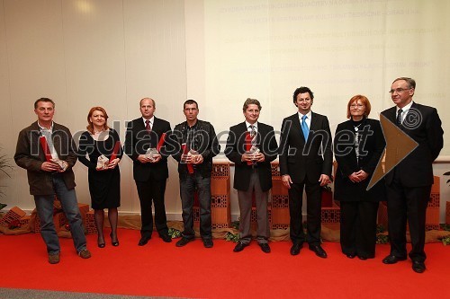 Tine Hauser, Graz d.o.o., Nataša Ratej, direktorica podjetja Rima d.o.o., Milan Lemovec, direktor podjetja Bramac d.o.o., Igor Urankar, Izolacija Zorman, Miha Šušteršič, Hipox d.o.o., dr. Patrick Vlačič, minister za promet, dr. Marjana Šijanec Zavrl, Gradbeni inštitut ZRMK in Janez Erjavec, direktor Pomurskega sejma