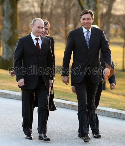 Vladimir Putin, ruski premier in Borut Pahor, predsednik vlade Republike Slovenije