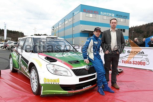 	Škoda Fabia S2000, Aleks Humar, voznik rallyja in ...